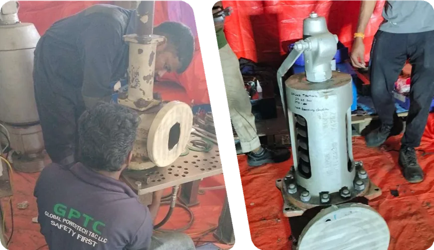Offline Safety Valve (PSV / PRV) Testing & Calibration – SAM Technical Service Contracting Est, Saudi Arabia